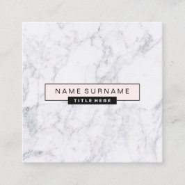Kreative Marmorpastellrosa-Quadrat-Visitenkarten Quadratische Visitenkarte