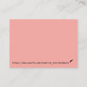 kreative Maskenbildner Visitenkarte (Rückseite)