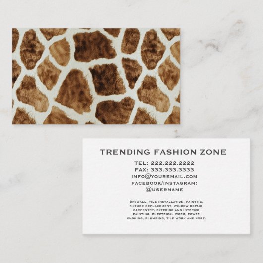 Kreative, maßgeschneiderte Visitenkarten | Matt Visitenkarte (Vorne/Hinten)