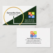 Kreative mathematische Formen schwebende Zahlen Visitenkarte (Vorne/Hinten)