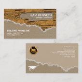 Kreative Maurerarbeit, die Bau-Manager vergipst Visitenkarte (Vorne/Hinten)