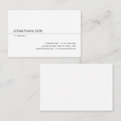 Kreative Minimalistisch Moderne Berufliche Sleek Visitenkarte (Vorne/Hinten)