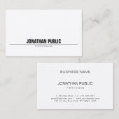 Kreative Minimalistische Beruflich Moderne Einfach Visitenkarte (Vorne/Hinten)