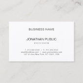 Kreative Minimalistische Beruflich Moderne Einfach Visitenkarte (Rückseite)