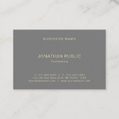 Kreative Minimalistische Berufliche moderne Vorlag Visitenkarte (Rückseite)