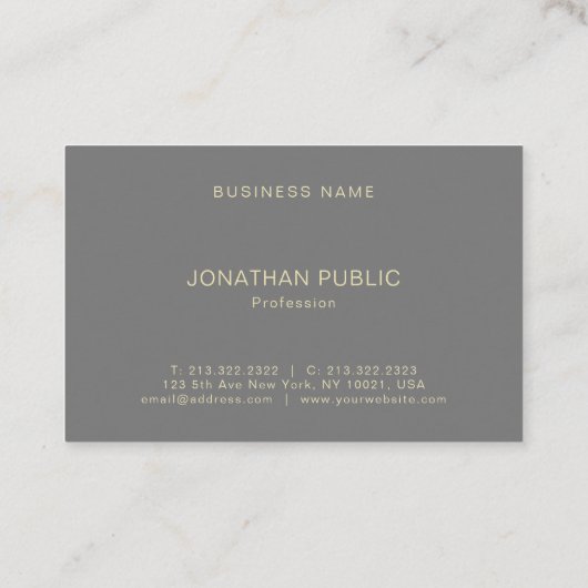 Kreative Minimalistische Berufliche moderne Vorlag Visitenkarte (Rückseite)