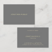 Kreative Minimalistische Berufliche moderne Vorlag Visitenkarte (Vorne/Hinten)