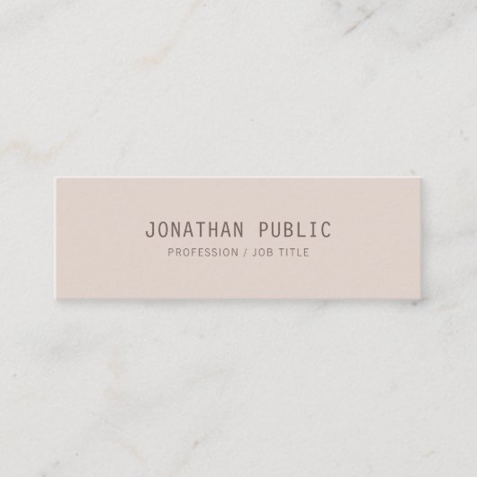 Kreative Minimalistische Designvorlage Moderne Mini Visitenkarte (Vorderseite)