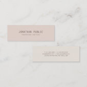 Kreative Minimalistische Designvorlage Moderne Mini Visitenkarte (Vorne/Hinten)