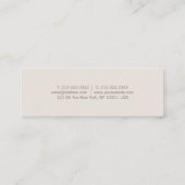 Kreative Minimalistische Designvorlage Moderne Mini Visitenkarte (Rückseite)