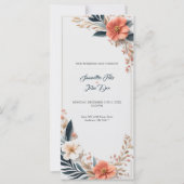 Kreative Minimalistische Hochzeitskarte (Vorderseite)