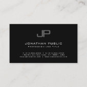 Kreative Mit Monogramm Moderne Minimalistische Ele Visitenkarte (Vorderseite)