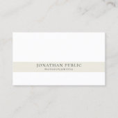 Kreative Moderne Berufliche Elegante Visitenkarte (Vorderseite)