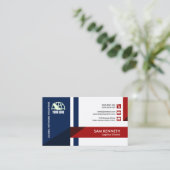 Kreative moderne einfache abstrakte Pfeil-Logistik Visitenkarte (Stehend Vorderseite)