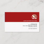 Kreative moderne einfache abstrakte Pfeil-Logistik Visitenkarte (Rückseite)