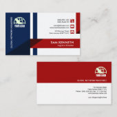 Kreative moderne einfache abstrakte Pfeil-Logistik Visitenkarte (Vorne/Hinten)