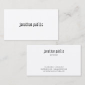 Kreative Moderne Elegante Beruflich Einfach Schlic Visitenkarte (Vorne/Hinten)