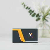 Kreative Moderne Elegante Visitenkarte (Stehend Vorderseite)