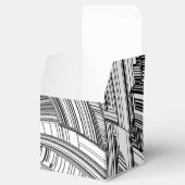 Kreative Moderne Kunst Schwarz und Weiß Geschenkschachtel (Geöffnet)