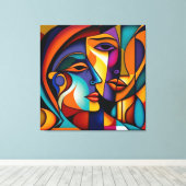 Kreative moderne Leinwand für Zuhause & Office (Insitu (Holzboden))