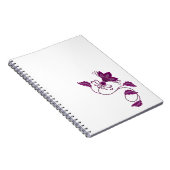 KREATIVE MODERNE LILA BLUME ART GIFT NOTIZBLOCK (Rechte Seite)