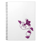 KREATIVE MODERNE LILA BLUME ART GIFT NOTIZBLOCK (Vorderseite)