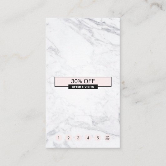 Kreative moderne MarmorPastelPink Visitenkarte (Vorderseite)