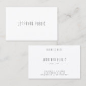 Kreative moderne Minimalistische Berufliche Vorlag Visitenkarte (Vorne/Hinten)