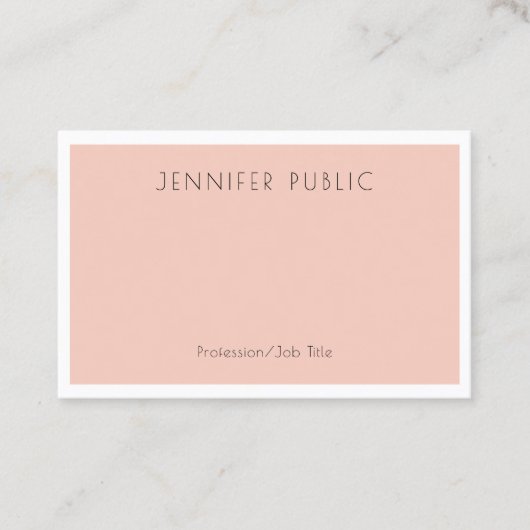 Kreative, moderne Minimalistische Designvorlage Visitenkarte (Vorderseite)