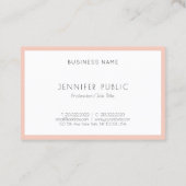 Kreative, moderne Minimalistische Designvorlage Visitenkarte (Rückseite)