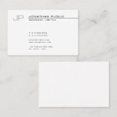 Kreative moderne Monogram Coole einfache Vorlage T Visitenkarte (Vorne/Hinten)