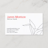 Kreative, moderne Origami-Krane Visitenkarte (Vorderseite)