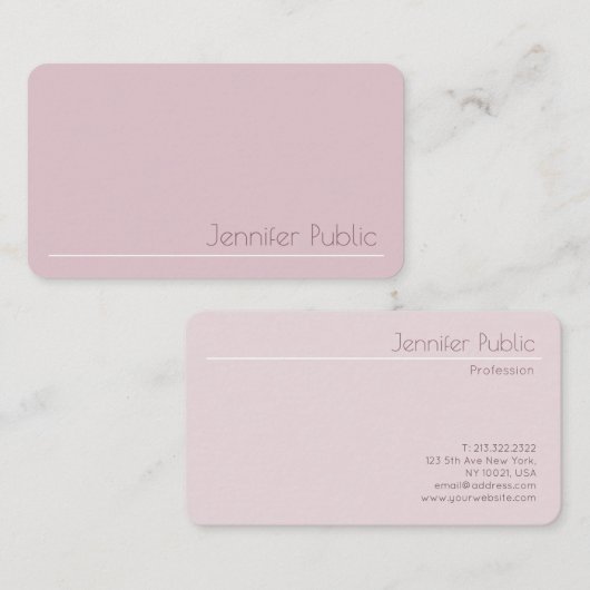 Kreative moderne Vorlage Elegantes Berufliches Top Visitenkarte (Vorne/Hinten)