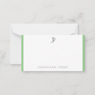 Kreative Monogramm-Vorlage Minimalistisch Moderne Mitteilungskarte