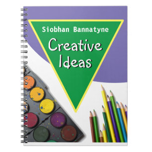 Kreative Notizen mit dem Namen des Empfängers Notizblock