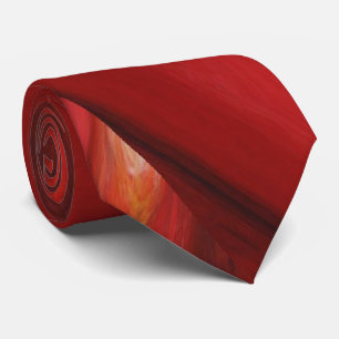 Kreative Original Red Browna Abstrakte Kunst Moder Krawatte