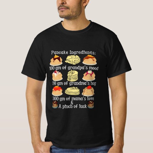 kreative Pancake-Zutaten T - Shirt Design (Vorderseite)