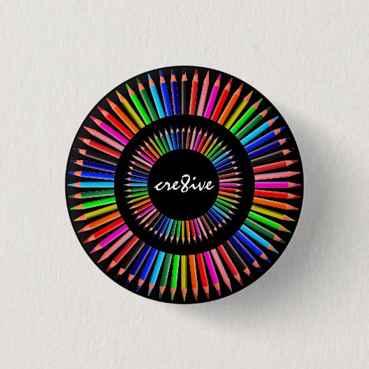 KREATIVE PENCIL CRAYONS FARBPENCILS BUTTON (Vorderseite)
