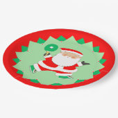 Kreative Ping-Pong-Feier Pappteller (Schrägansicht)