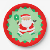 Kreative Ping-Pong-Feier Pappteller (Vorderseite)