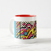 Kreative Pop Kunst FUN Tasse (Vorderseite Links)