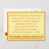 Kreative Postkarte 10 weitere Dinge zu Cherish / S (Vorne/Hinten)