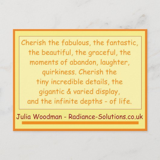 Kreative Postkarte 10 weitere Dinge zu Cherish / S (Vorderseite)