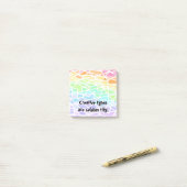 Kreative Regenbogen-Post-it-Notizen Post-it Klebezettel (Auf Schreibtisch)