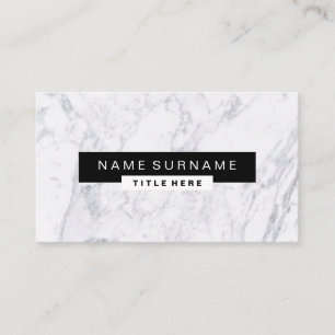 Kreative schwarze u. weiße visitenkarte