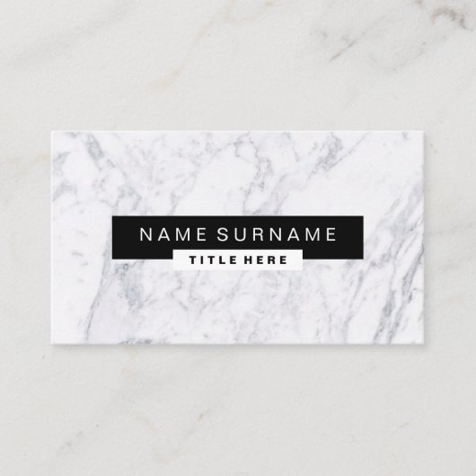 Kreative schwarze u. weiße visitenkarte (Vorderseite)