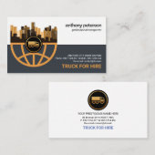 Kreative, stilvolle Global City Frame Logistics Visitenkarte (Vorne/Hinten)