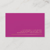 Kreative, stilvolle, trendige Seide ergänzen moder Visitenkarte (Rückseite)