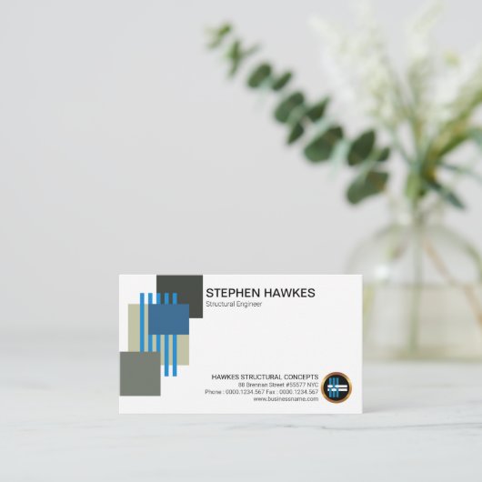 Kreative strukturelle Säulenrebars-Technik Visitenkarte (Stehend Vorderseite)