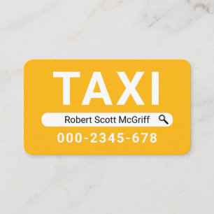 Kreative Suche Ihr Name Taxi Visitenkarte